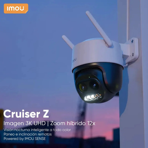Cámara Wi-Fi PT dual IMOU IPC-S7DN-5M0WEZ, resolución 5 MP (2880 x 1620) por lente