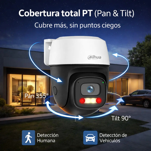 Kit 16 cámaras Wi-Fi PT Dahua DH-P3I-PV, potencia 2.2 W, conectividad Wi-Fi,LAN