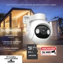 Cámara WiFi PT IMOU IPC-GS7EN-3M0WE, largo 13 cm, altura 12 cm
