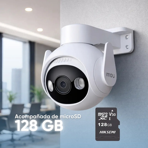 Kit cámara WiFi PT IMOU IPC-GS7EN-3M0WE, sirena 110 dB con luz estroboscópica
