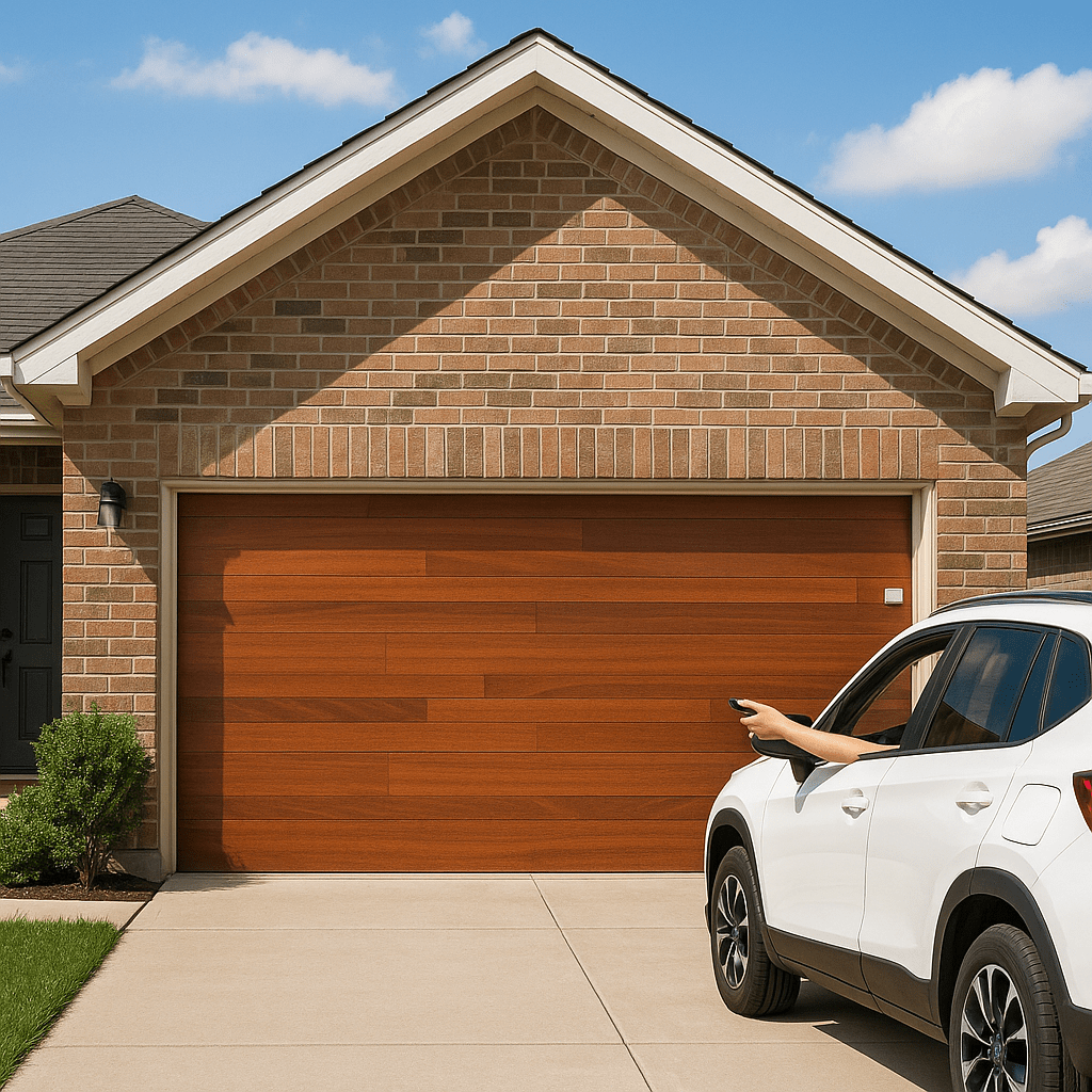 Puerta de garage AccessPRO APDOOR-148GF, secciones 5 (2 de 21" y 3 de 18")