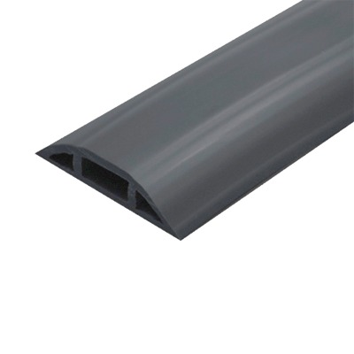 Canaleta flexible Thorsman FLEXIDUCTHO-BK, diseño media caña para piso o zoclo