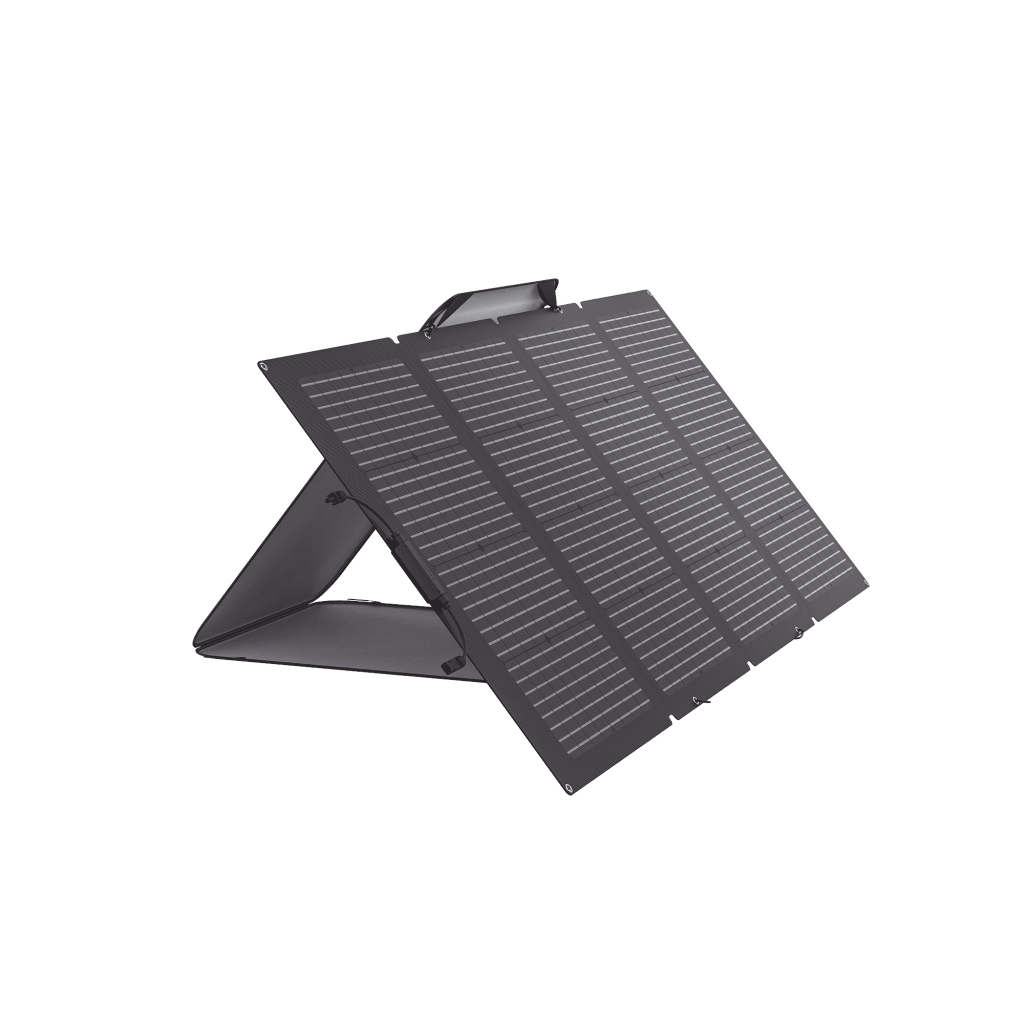 Panel solar bifacial EcoFlow EFFOLD220LW, conector cable XT60 a MC4