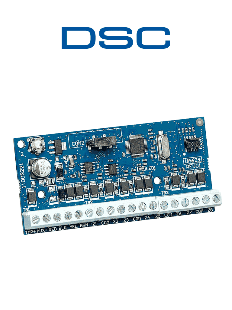 Módulo expansor zonas DSC HSM2108, 8 zonas completamente programables