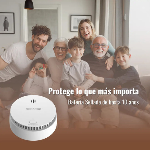Detector de Humo Dahua HY-SA30A-R8, largo 9.8 cm, altura 9.8 cm