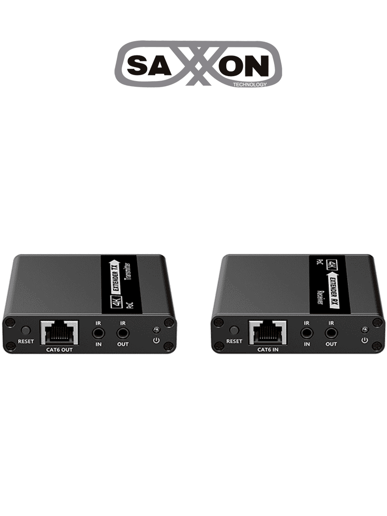 Extensor de video HDMI Saxxon LKV223P, control IR bidireccional