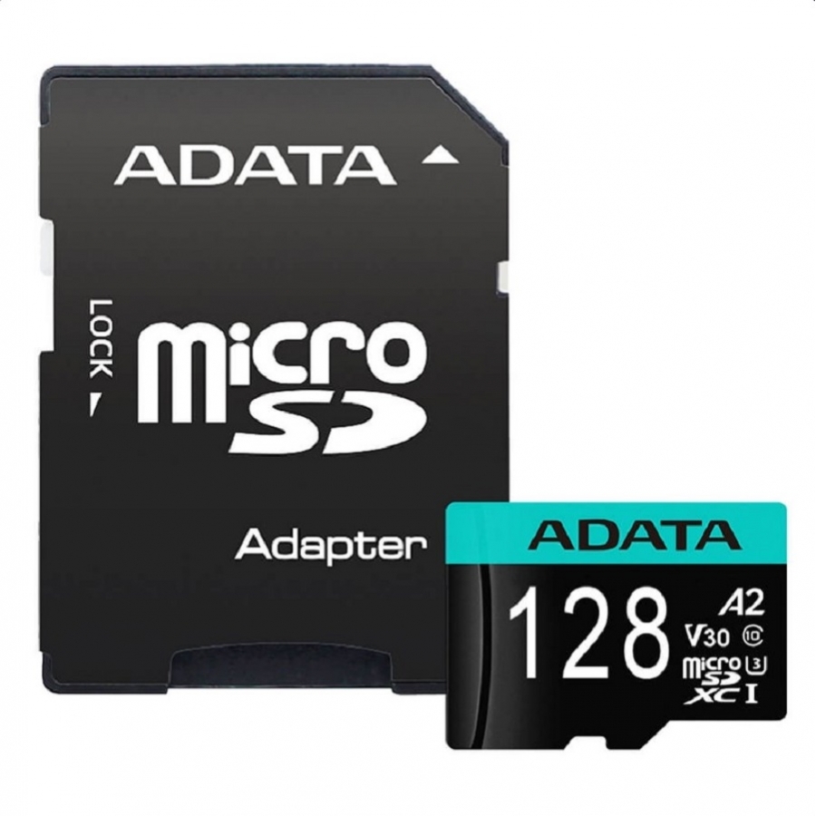 Memoria microSDXC Adata AUSDX128GUI3V30SA2-RA1, formato microSDXC