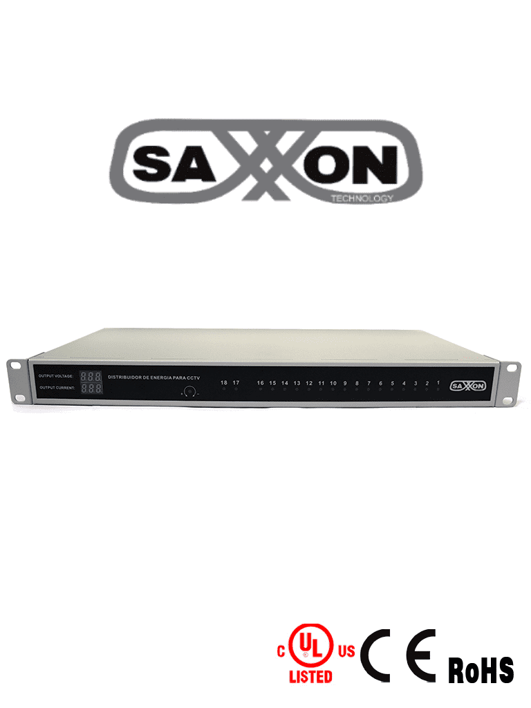 Fuente de poder Saxxon PSU1220-D18US, dimensiones 440 x 200 x 44 mm