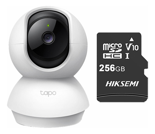 Cámara Wi-Fi PT TP-Link Tapo C210, microSD 256GB, color blanco