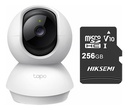 Cámara Wi-Fi PT TP-Link Tapo C210, microSD 256GB, color blanco