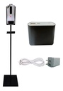Kit dispensador Seguridad Total Sanitización K9-P, pedestal negro, COLOR negro