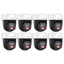 Kit 8 Cámaras IP PT WiFi Dahua DH-P3I-PV, color blanco, largo 13.6 cm