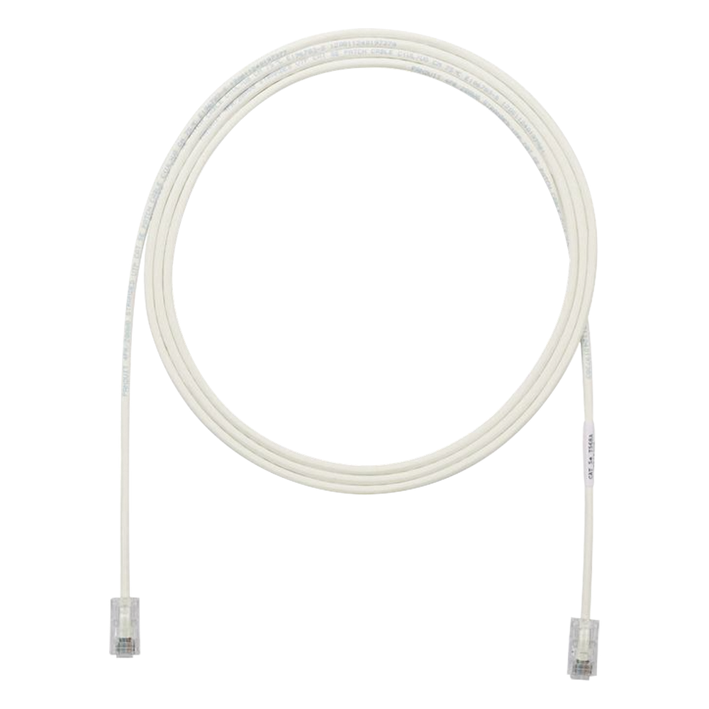 Cable de parcheo UTP Panduit UTP28X5, color blanco mate, longitud 1.52 m (5 pies)