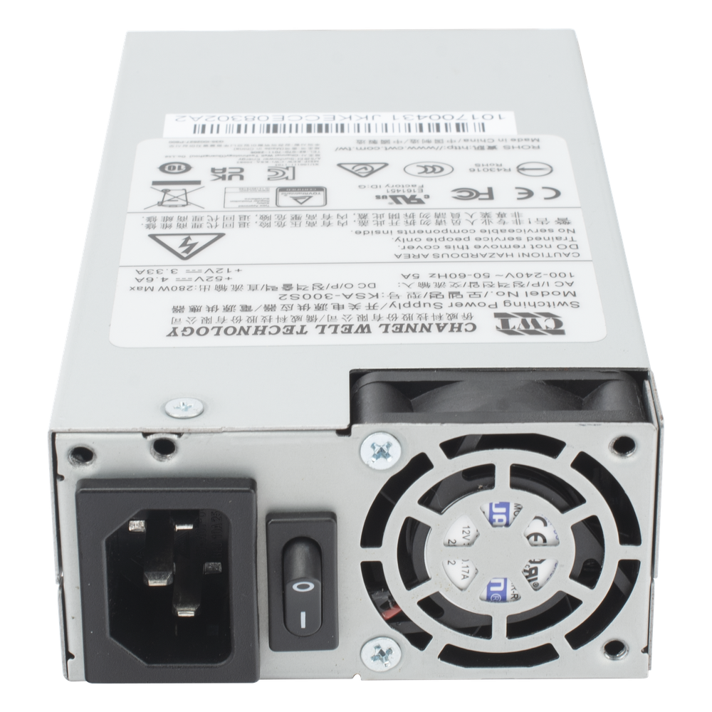 Fuente interna Hikvision DS-7716NI-M4/16P, protección contra descarga, tornillería no incluida