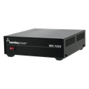Fuente de poder conmutada Samlex SEC-1223, dimensiones 178 x 211 x 56 mm, rizado y ruido 150 mV pico a pico