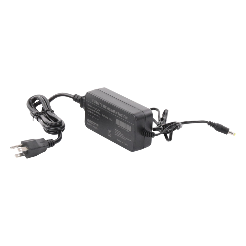 Fuente de poder EPCOM Powerline P12DC5A, 12 Vcc 5 A, color negro
