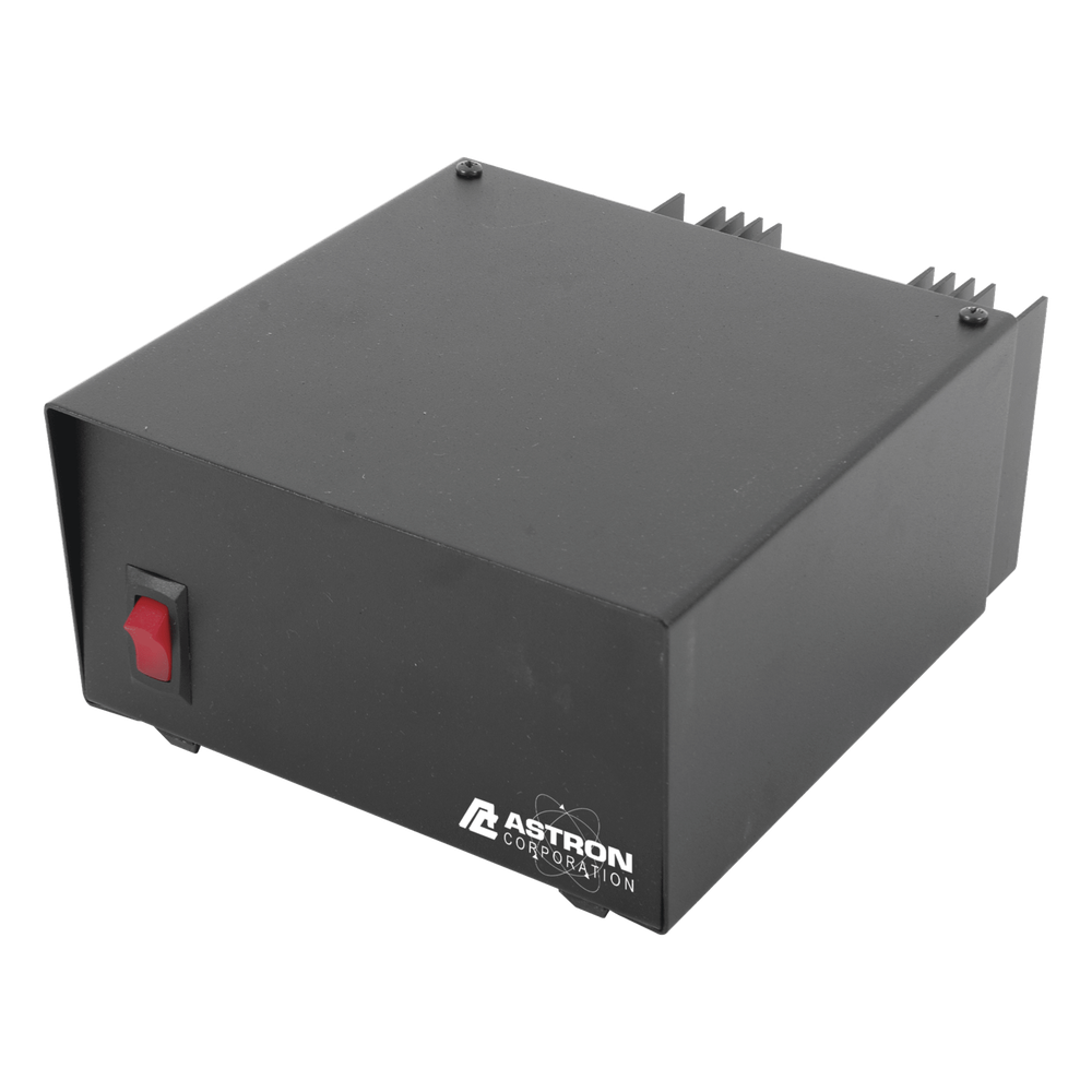 Fuente de poder lineal Astron RS-12A, dimensiones 20.6 x 12 x 23 cm, rizo menor a 5 mV pico a pico