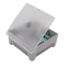 Fuente de poder EPCOM Powerline PS12DC4P, 4 salidas 12V 5A, tamaño 187 x 193 x 90 mm