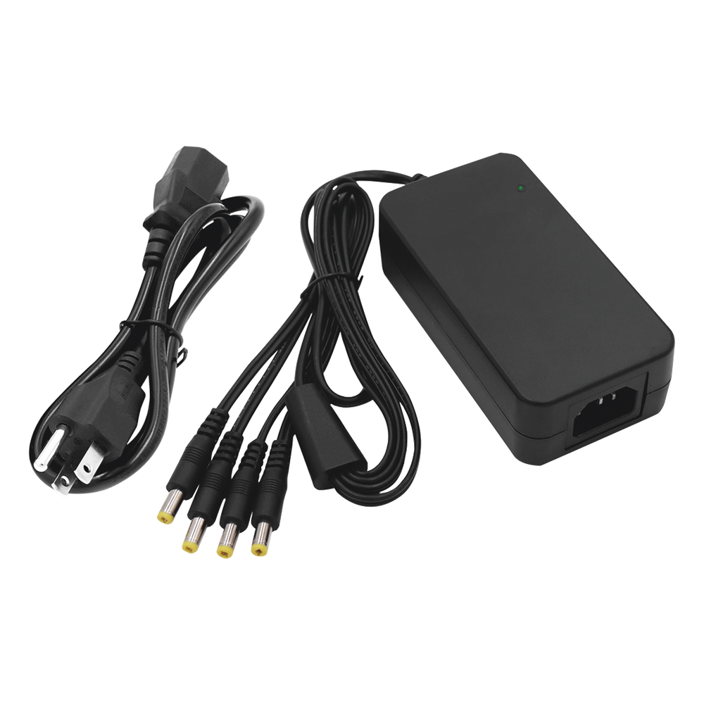 Fuente de poder EPCOM Powerline PLK12DC4CH, dimensiones 117 x 62 x 34.2 mm, protección sobretensiones y descargas