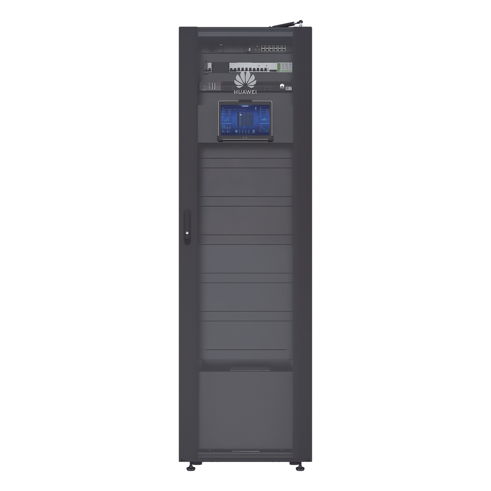 Micro data center Huawei FM500, dimensiones 600 x 2000 x 1100 mm, batería plomo-ácido