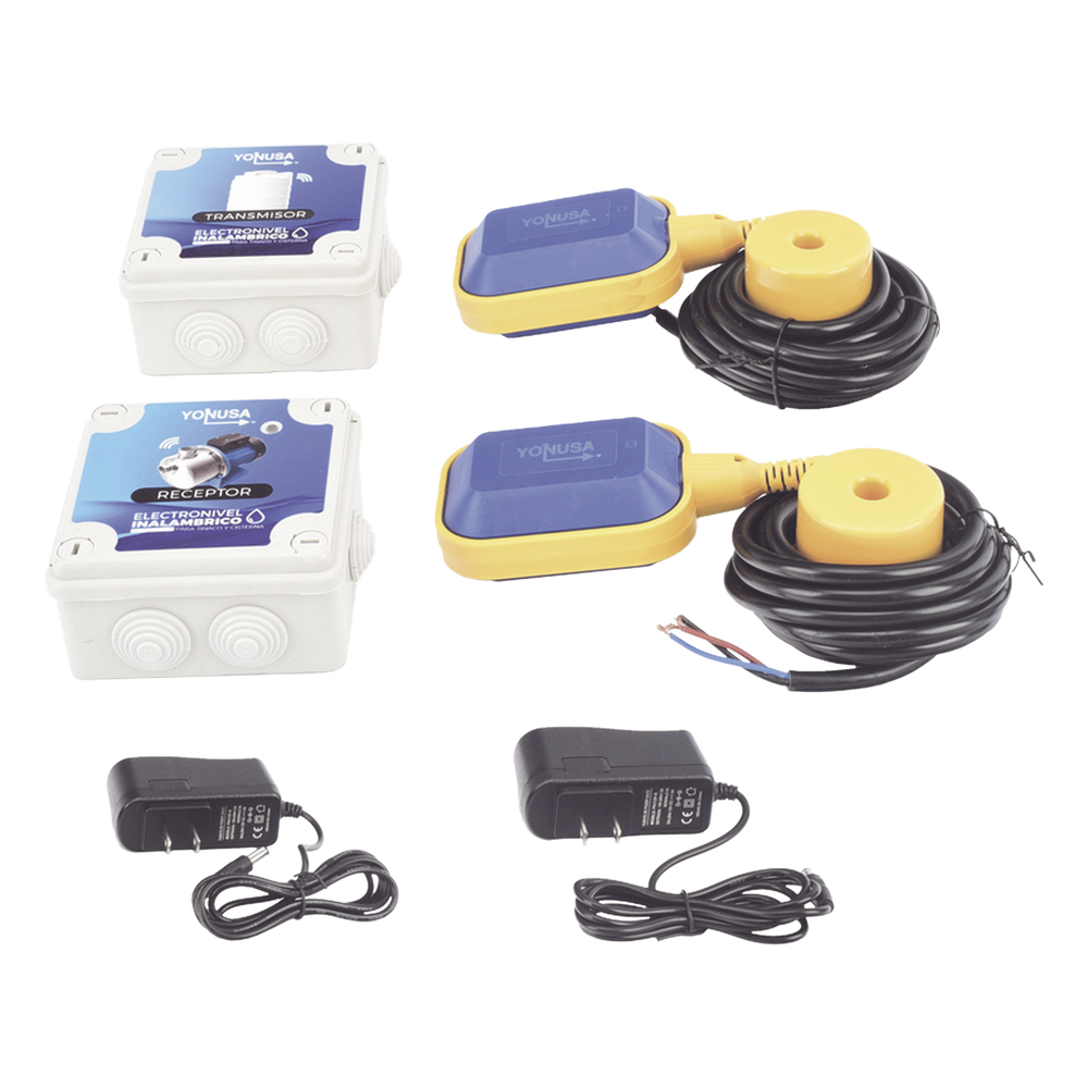 Control de nivel RF Yonusa EIL1K0V1, grado de protección IP55, alcance hasta 1000 m en línea de vista