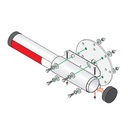 Kit instalación DKS Doorking 1601-242, para brazo de aluminio, barreras compatibles series 1601 y 1603