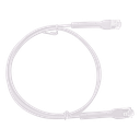 Patch cord Cat6A LinkedPro by EPCOM LP-PSLIM-A030WH, 30 cm blanco, color blanco