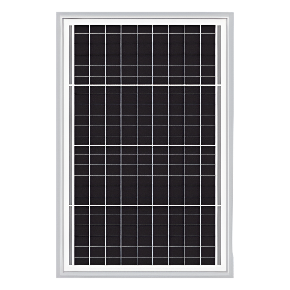 Módulo solar EPCOM Powerline EPL1012AL, dimensiones 330 x 210 x 25 mm, voltaje nominal 12 Vcc