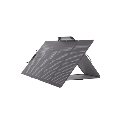 Panel solar bifacial EcoFlow EFFOLD220LW, portátil IP68, diseño portátil, plegable, con funda-soporte