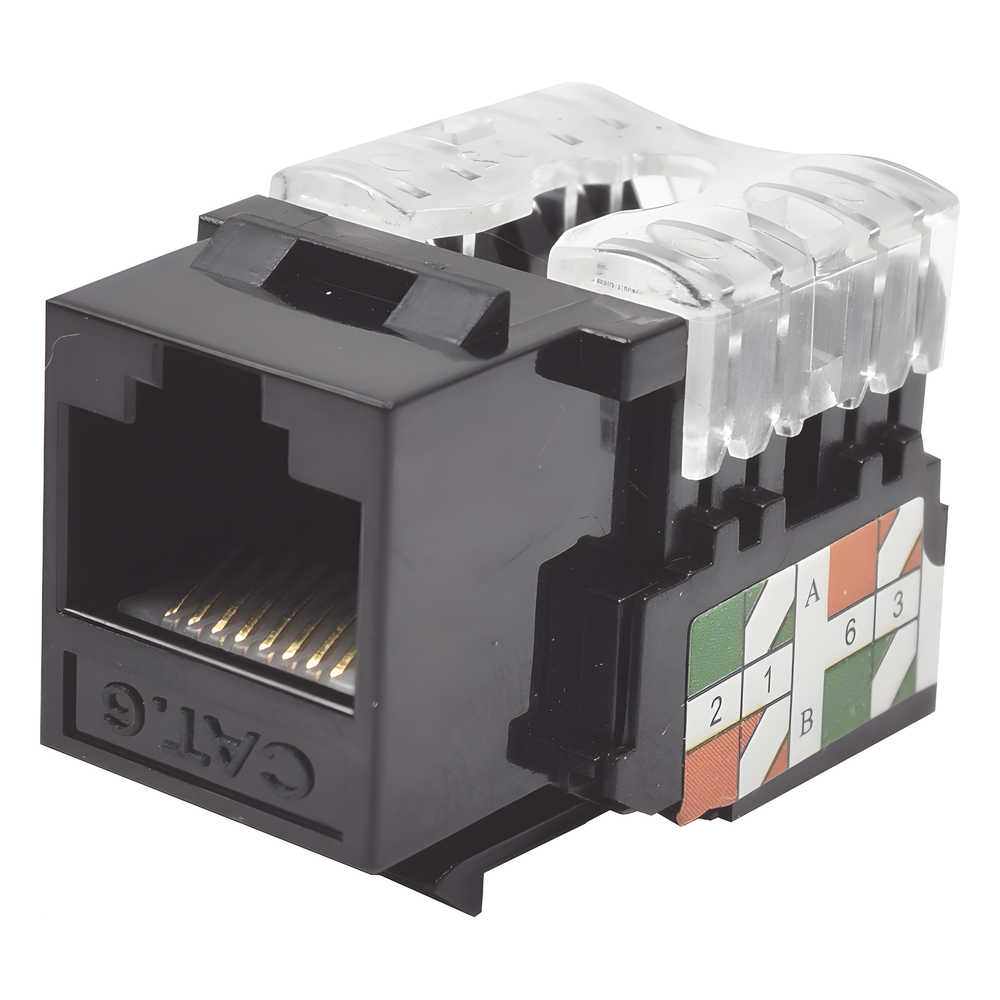 Jack Keystone LinkedPro by EPCOM LP-KJ-601-BK, color negro, tipo de jack RJ45