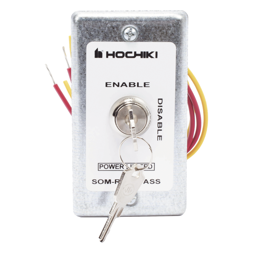 Módulo deshabilitación Hochiki SOM-R-DS, construcción metálica, certificaciones UL y FM