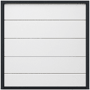 Puerta de garage AccessPRO APDOOR-127, pies aislada, color blanco