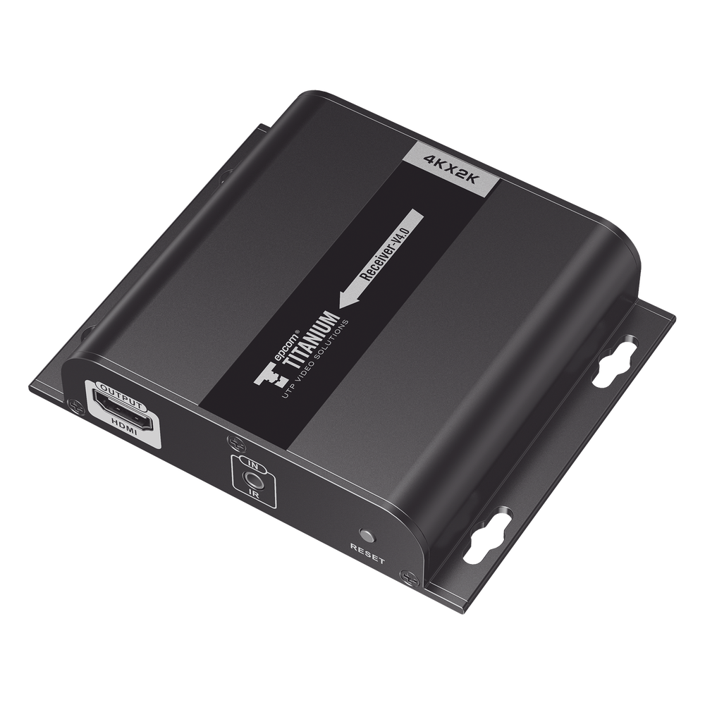 Receptor extensor HDMI EPCOM Titanium TT683-4.0-RX, dimensiones 150 x 107 x 28.4 mm, audio PCM