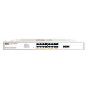 Switch PoE administrable Wi-Tek WI-PCES318GF, 16 puertos, alimentación 100-240 Vca, 50/60 Hz