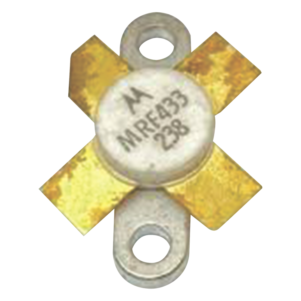 Transistor RF NPN MRF433, MHz 12.5 W, encapsulado 211-07, potencia máxima 12.5 W
