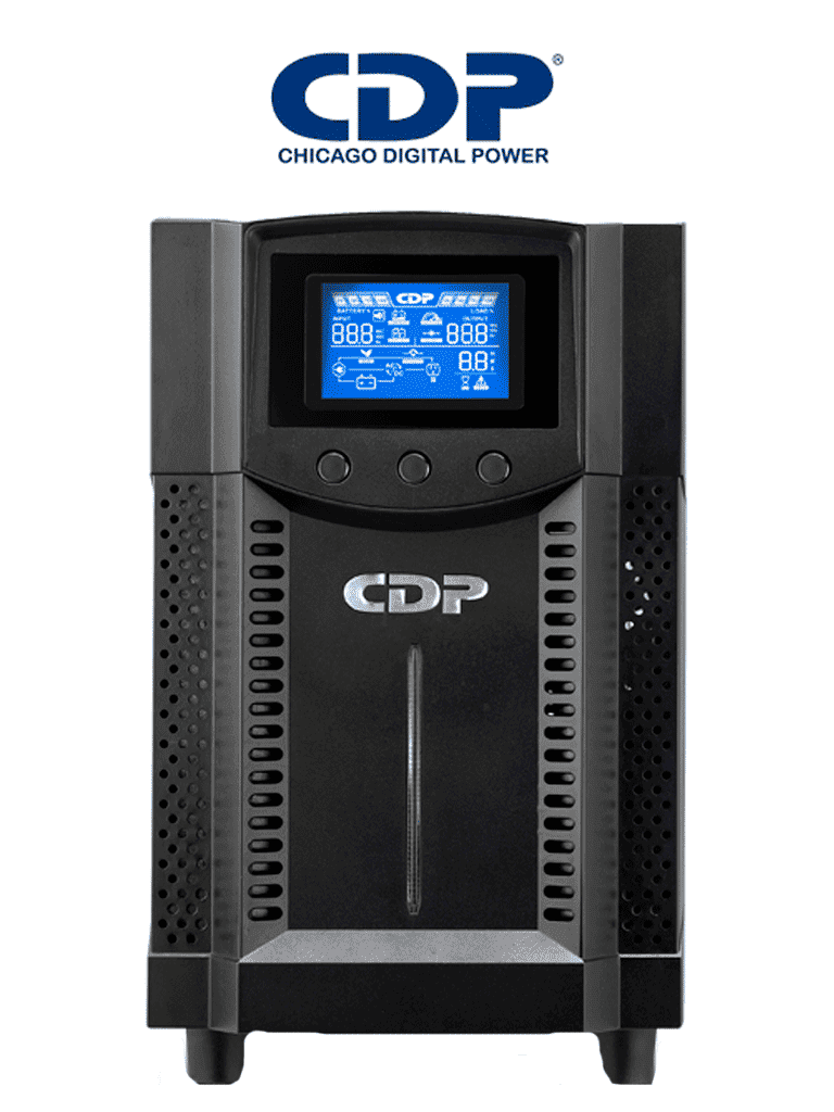 UPS online Chicago Digital Power UPO11-1AX, pantalla LCD de monitoreo, capacidad 1000 VA / 1000 W