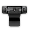 Cámara web Logitech C920, autofoco USB, lente cristal de precisión con autoenfoque