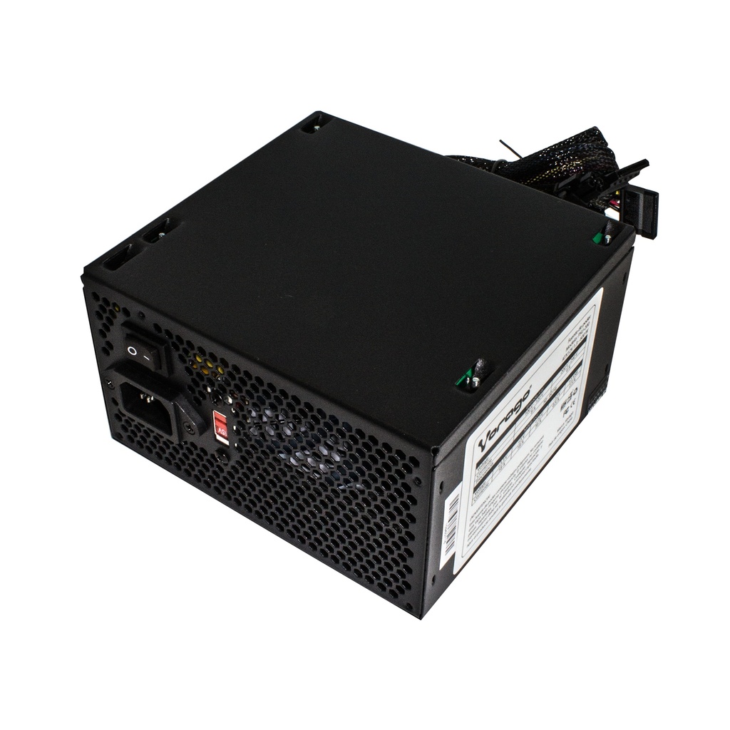 Fuente de poder ATX Vorago PSU-200, con iluminación, potencia 600 W
