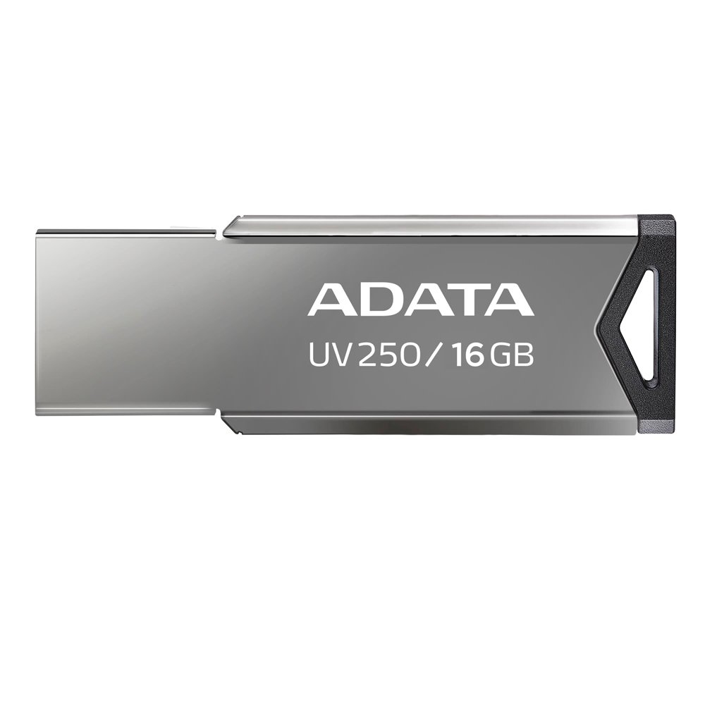Memoria USB Adata AUV250-16G-RBK, color plata, interfaz USB 2.0