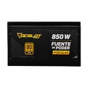Fuente de poder Ocelot Gaming OPS850, 80 Plus Gold, color negro