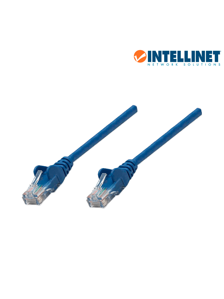 Cable patch Cat5e Intellinet, UTP 4.2 m azul, color azul, longitud 4.2 m (14 ft)