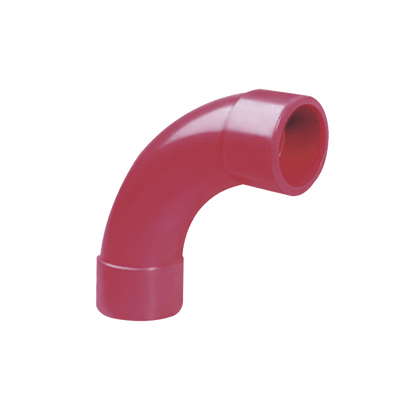 Codo curvo 90° Safe Fire Detection RP5215X, 3/4 pulg CPVC 10 piezas, material CPVC resistente al fuego (RedPipe)