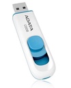 Memoria USB Adata AC008-16G-RWE, USB 2.0 blanco y azul, color blanco con azul