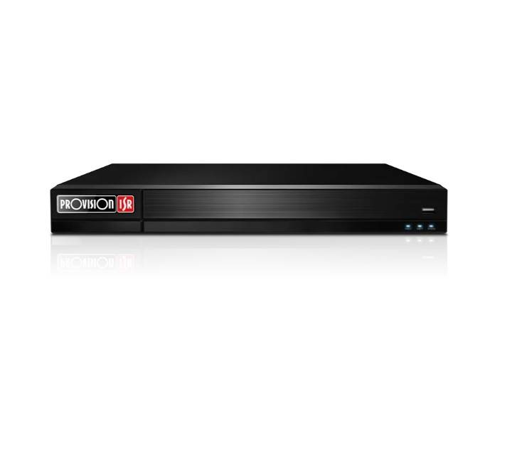 NVR Provision-ISR NVR12-16400PFAN(1U), canales 16 CH IP, cámaras de hasta 12MP, almacenamiento 2 bahías SATA