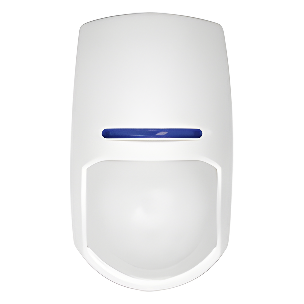 Detector PIR Hikvision DS-PD2-P10P-W, inalámbrico interior, dimensiones 117 x 69 x 50 mm