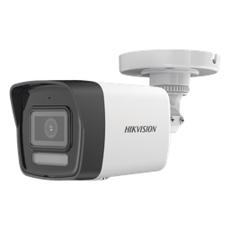 Cámara LUZ DUAL (IR + LUZ BLANCA) TURBOHD 3K / IR 30 mts / Lente 2.8 mm / Luz Blanca 20 mts / Exterior IP67 / Microfono Interconstruido / dWDR