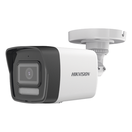 Cámara LUZ DUAL (IR + LUZ BLANCA) TURBOHD 3K / IR 30 mts / Lente 2.8 mm / Luz Blanca 20 mts / Exterior IP67 / Microfono Interconstruido / dWDR