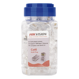 Bote de 100 Piezas de Plug Modular RJ45 / Cat 6 / Chapado en Oro a 30 Micras / Sin Blindaje / Facil InstalaciÛn / Uso Interior / Soporta Norma TIA-568B / Cumple con RoHS 2.0 