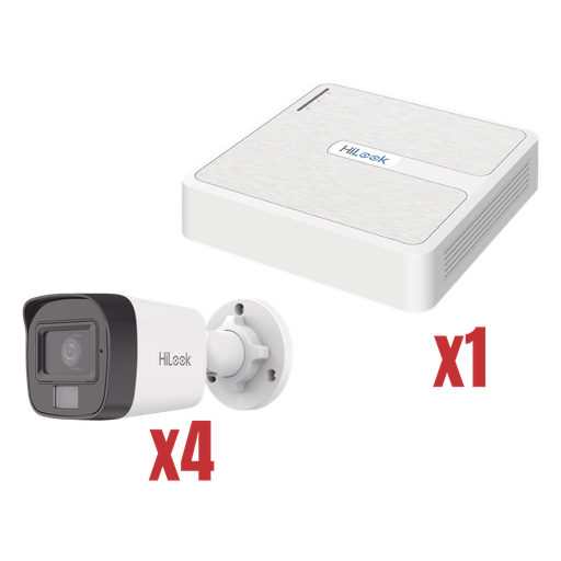 KIT IP 1080p / NVR de 4 Canales / 4 Cámaras IP Bala