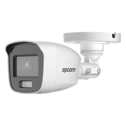 Bala TURBOHD 2 MegapÌxel (1080p) / Microfono Integrado / Imagen a color 24/7 / Lente 2.8 mm / Policarbonato / Luz Blanca 20 mts / Exterior IP66 / TVI-AHD-CVI-CVBS / dWDR